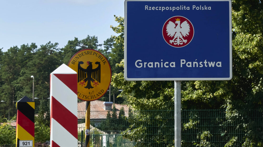 Grenzmarkierungen an der deutsch-polnischen Grenze